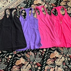 Lululemon racer back tank tops. All 4 for $30